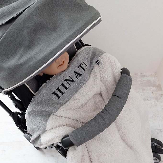 名入れ ブランケット ベビー クリップ付き 防寒