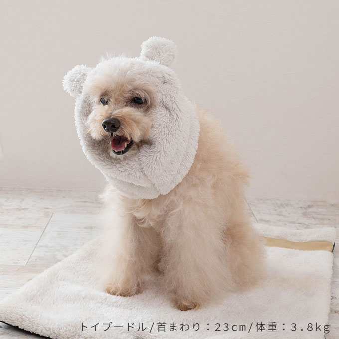 あったか くま耳 耳カバー 犬 スヌード