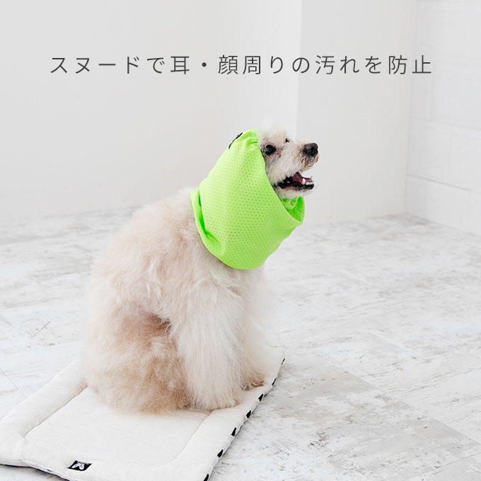 撥水 メッシュ 耳カバー 犬 スヌード