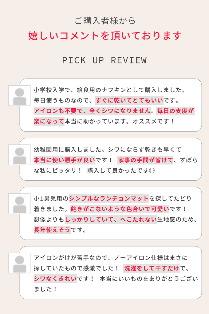 給食 ナフキン アイロン不要 ランチョンマット 入学準備