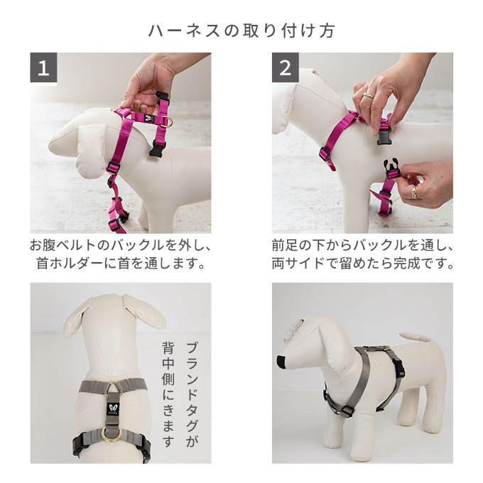 日本製 犬 ハーネス リード セット 上品 おしゃれ