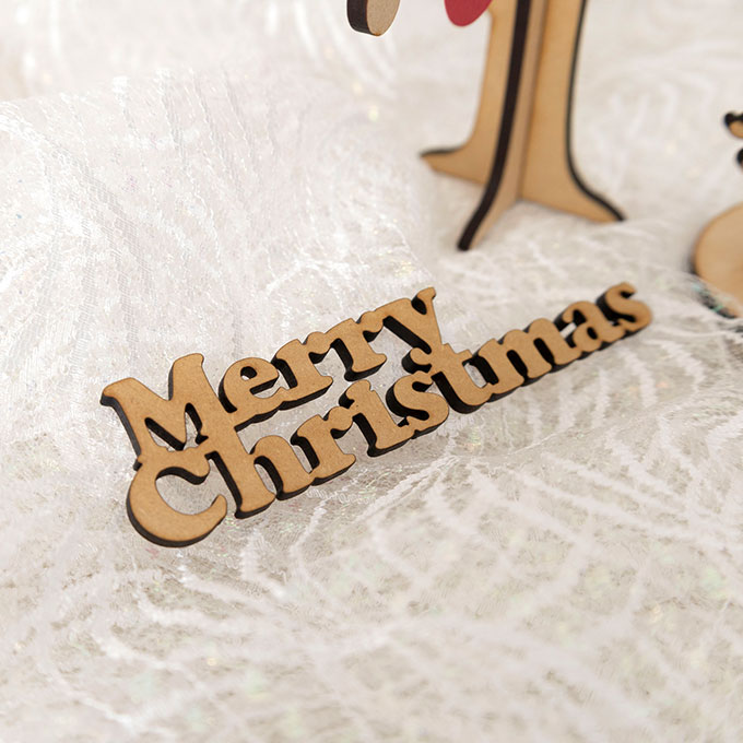 クリスマスツリー 卓上 コンパクト 木製 おしゃれ クリスマス 木製バナー