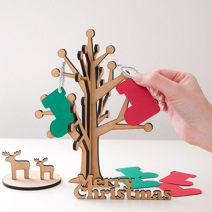 クリスマスツリー 卓上 コンパクト 木製 おしゃれ